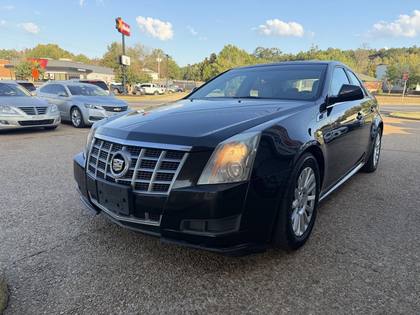 2012 BLACK CADILLAC CTS BASE (1G6DC5E56C0) , located at 922 W. Beacon St., Philadelphia, MS, 39350, (601) 650-3675, 32.770447, -89.127151- Photo#2