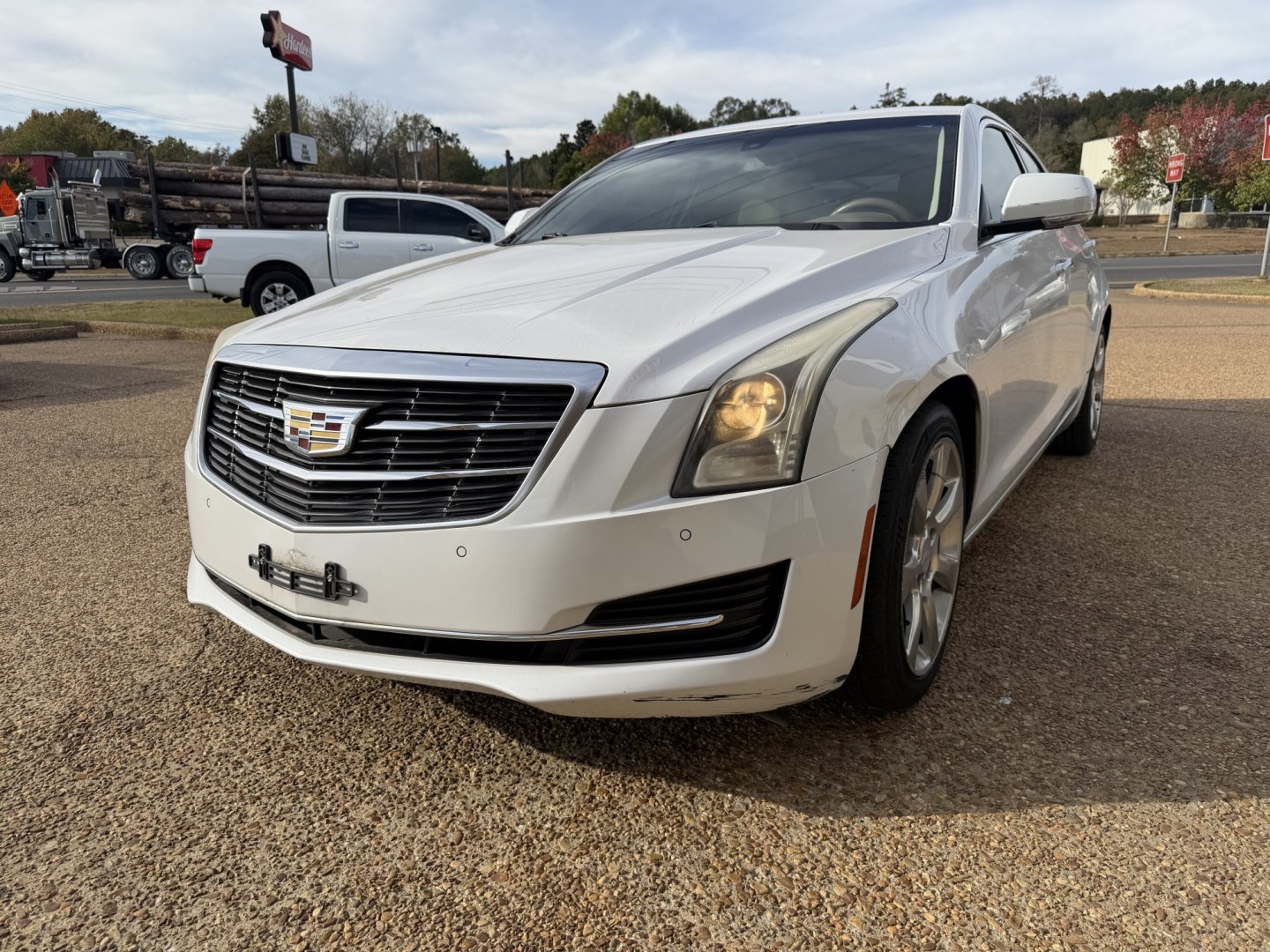2015 WHITE CADILLAC ATS LUXURY (1G6AH5RX9F0) , located at 922 W. Beacon St., Philadelphia, MS, 39350, (601) 650-3675, 32.770447, -89.127151- Photo#2