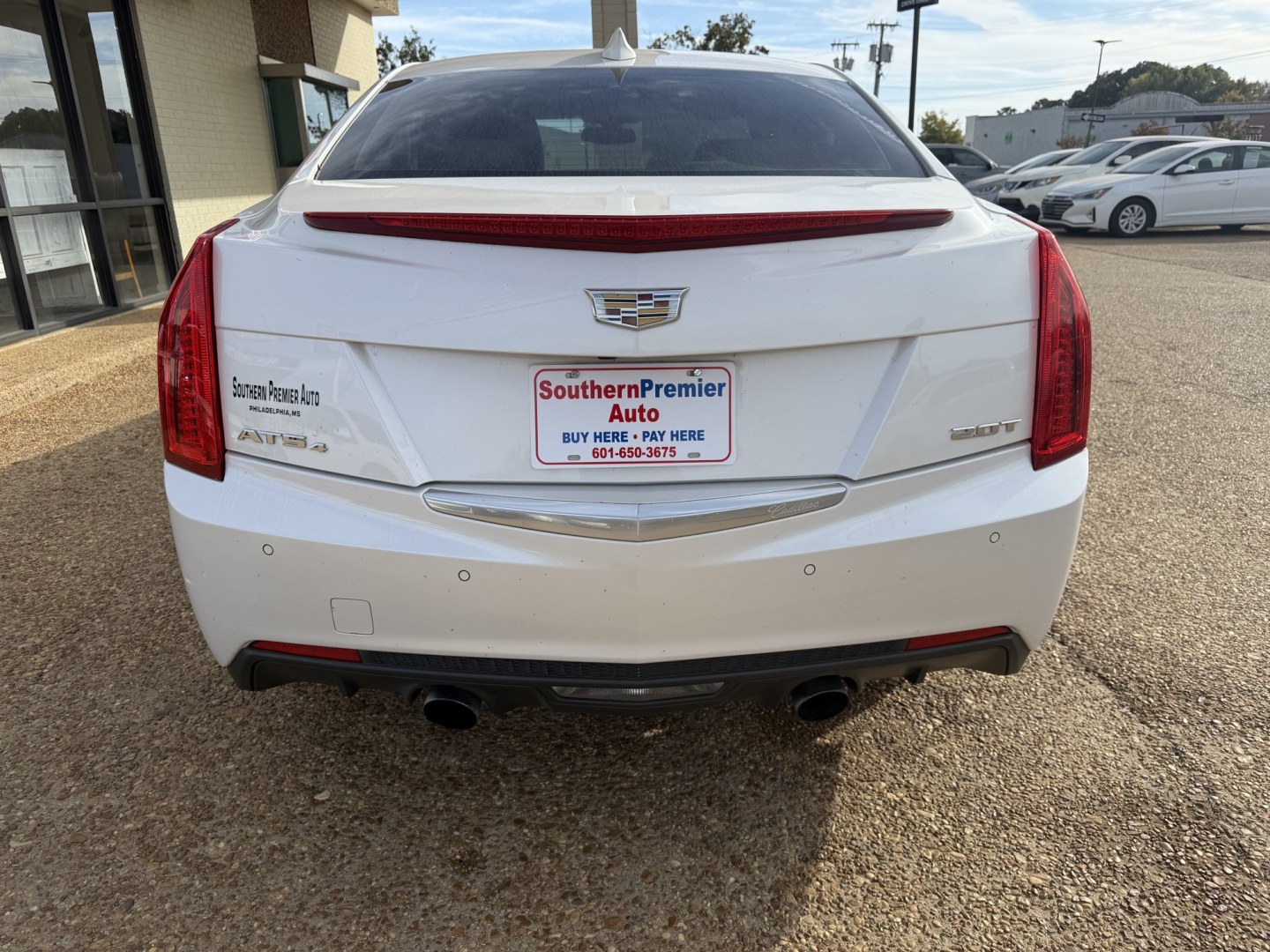 2015 WHITE CADILLAC ATS LUXURY (1G6AH5RX9F0) , located at 922 W. Beacon St., Philadelphia, MS, 39350, (601) 650-3675, 32.770447, -89.127151- Photo#4
