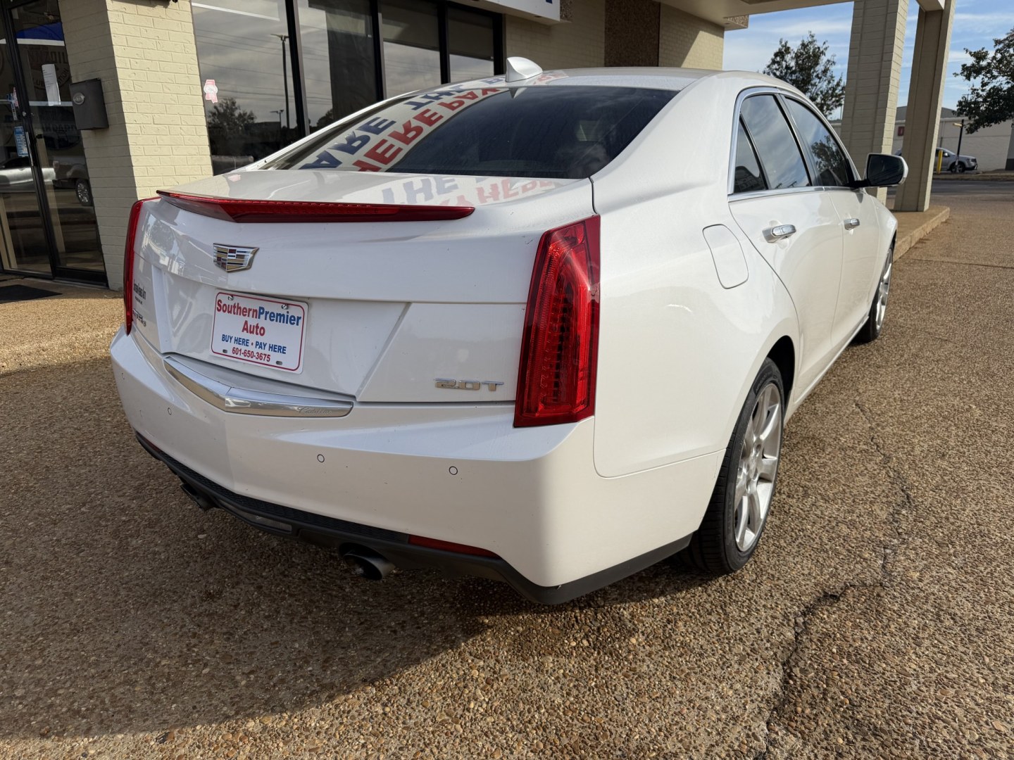 2015 WHITE CADILLAC ATS LUXURY (1G6AH5RX9F0) , located at 922 W. Beacon St., Philadelphia, MS, 39350, (601) 650-3675, 32.770447, -89.127151- Photo#5