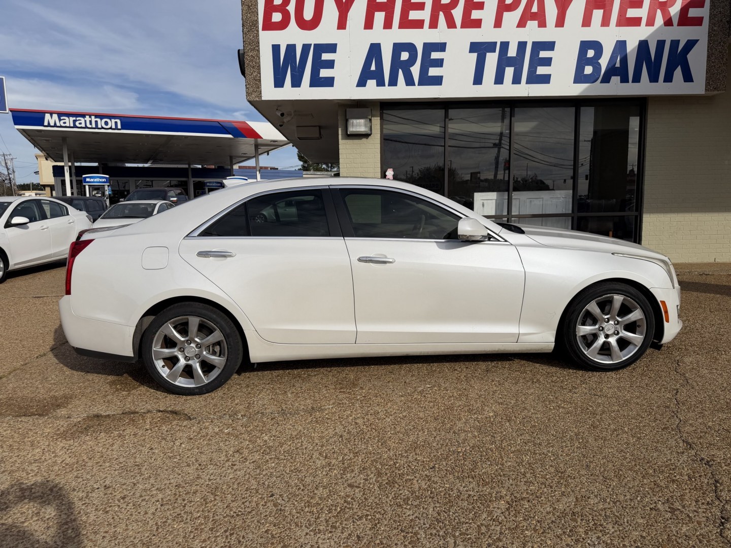 2015 WHITE CADILLAC ATS LUXURY (1G6AH5RX9F0) , located at 922 W. Beacon St., Philadelphia, MS, 39350, (601) 650-3675, 32.770447, -89.127151- Photo#6