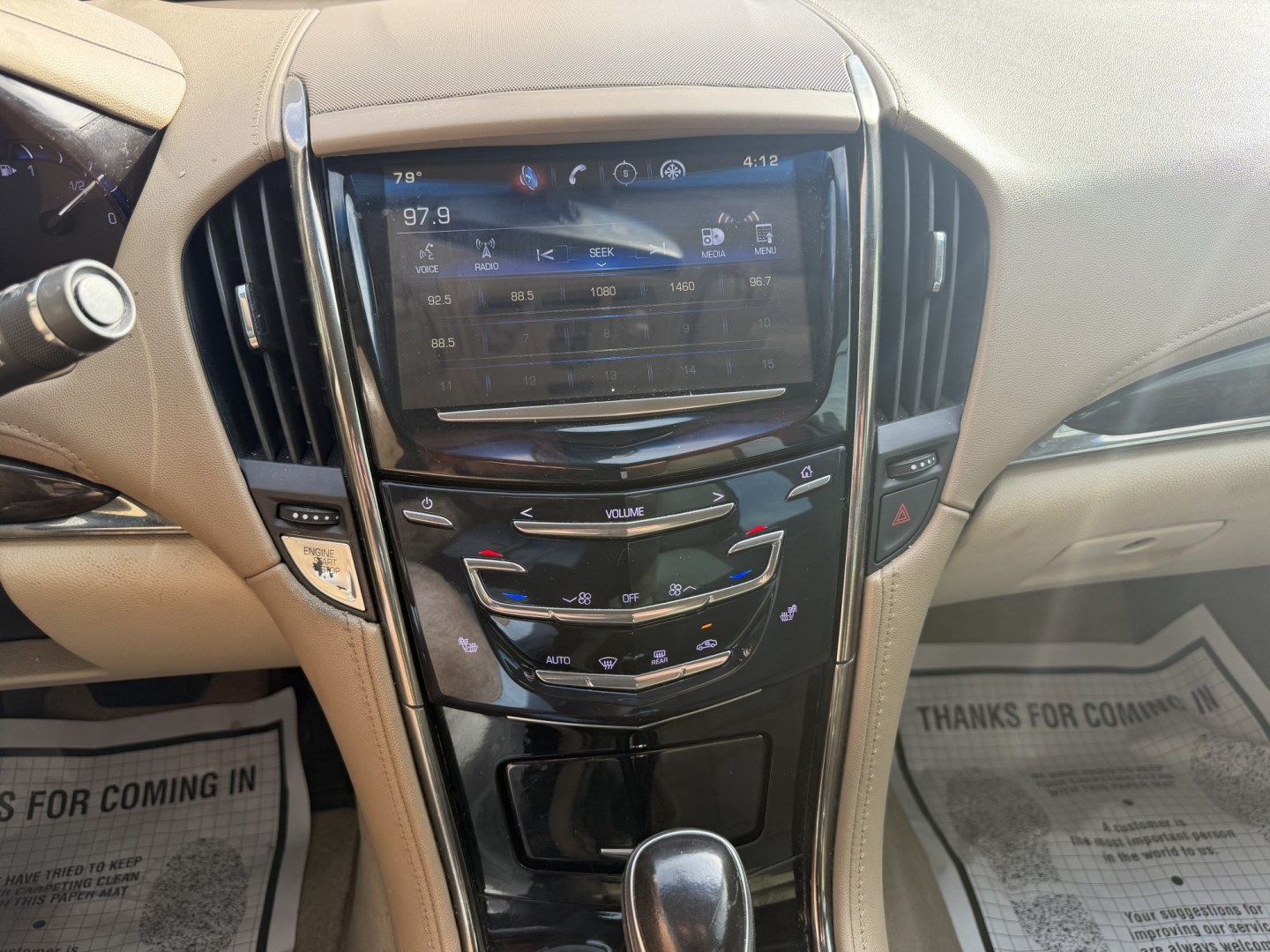 2015 WHITE CADILLAC ATS LUXURY (1G6AH5RX9F0) , located at 922 W. Beacon St., Philadelphia, MS, 39350, (601) 650-3675, 32.770447, -89.127151- Photo#17
